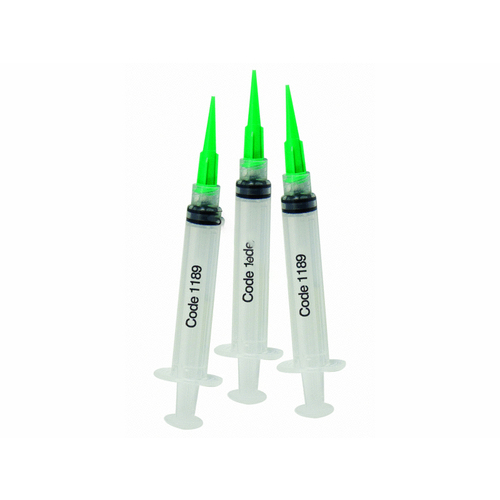 Plastic Syringe With Green Tip For Spin Disk 3 Ml 3 Per Pack