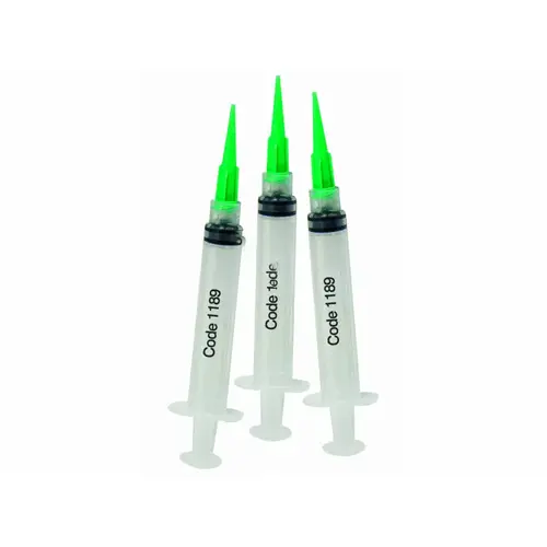 Plastic Syringe With Green Tip For Spin Disk 3 Ml 3 Per Pack