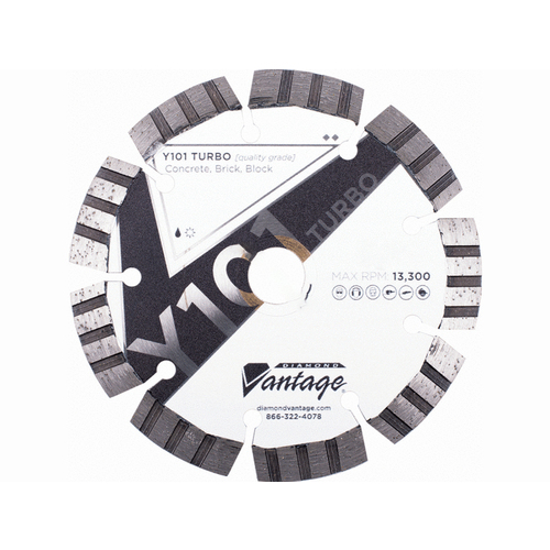 DIAMOND VANTAGE 1009UZY1-2 10"x Univ Arbor Y101 Hd Segmented Turbo Blade