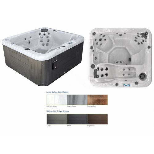 Garden Leisure Spas GL635L-28-1 Gl635l Hot Tub Tuscan Sun Int/gray Ext W/ Circ Pump