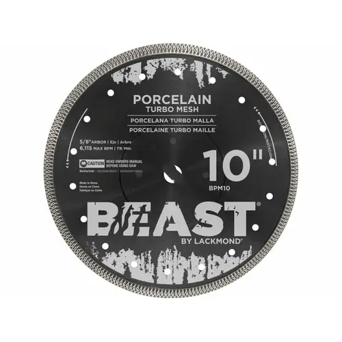 4.5"x7/8" - 5/8" Beast Turbo Mesh Porcelain Blade