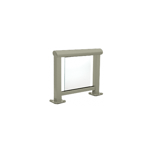 Beige Gray 350 Series Aluminum Glass Railing System Large Showroom Display- No Base