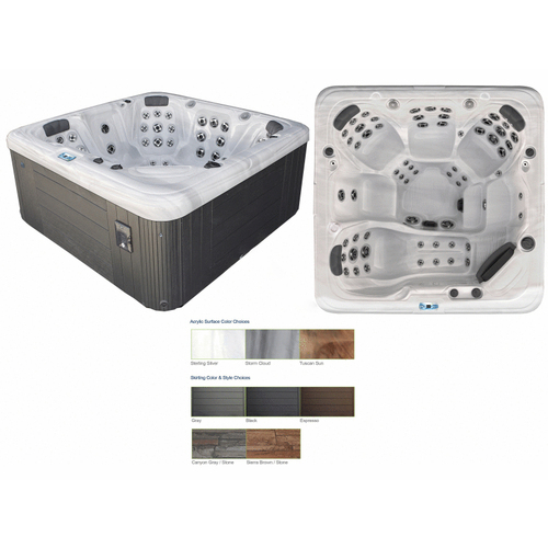 Garden Leisure Spas GL863L-26-L Confer Spa Tuscan Sun Interior/brown Exterior With Backlit Jets