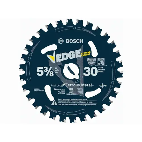 5 3/8" 30 Tooth Edge Circular Saw Blade For Ferrous Metal Cutting