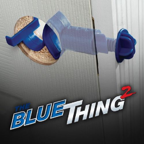 Perfect Products 01250 Blue Thing Ii Temporary Door Latch With Bolt