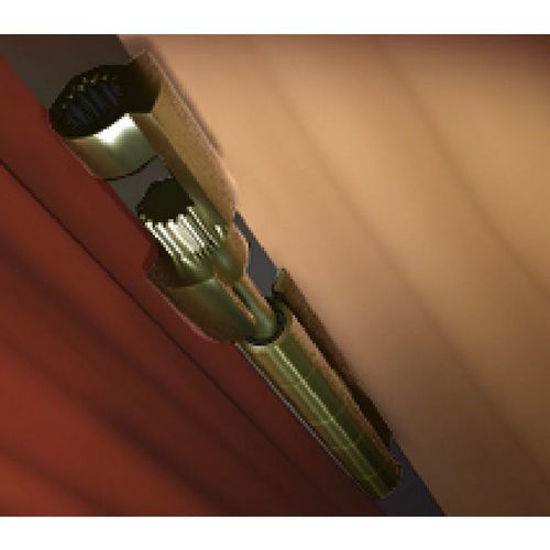 DoorSaver II Residential Hinge Pin Door Stop Bright Brass