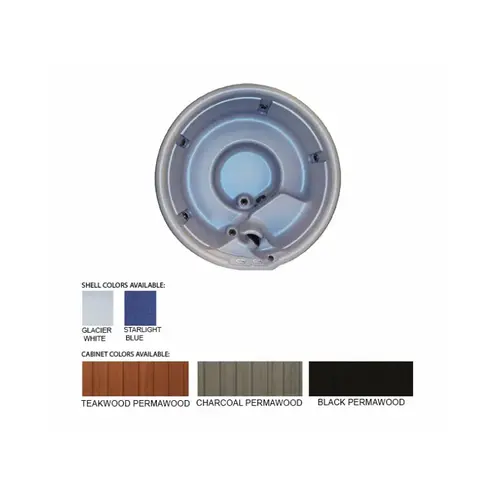 Norpro C410VUSNC-SBBLK C410 Starlight Blue Black Cab 110v 1hp 14 Jets 225 Gal Spa