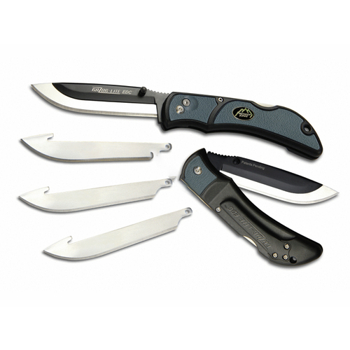 OUTDOOR EDGE CUTLERY CORP RLY30-50C 3" Gry 4-blade Razor Lite Edc