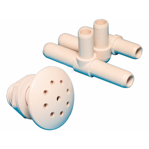 Waterway Plastics 670-2600 Multi-body Air Injector White