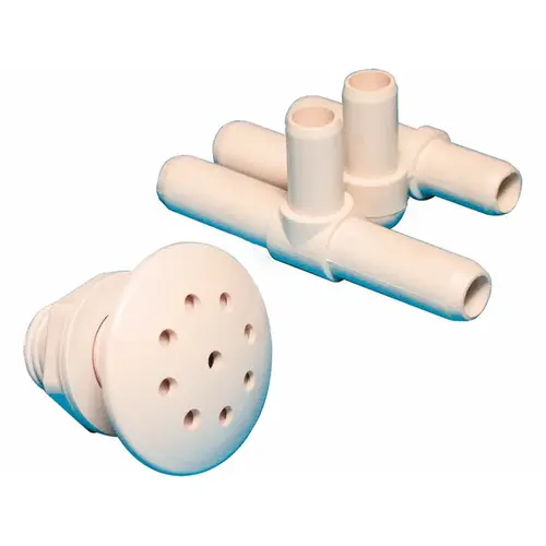 Waterway Plastics 670-2600 Multi-body Air Injector White