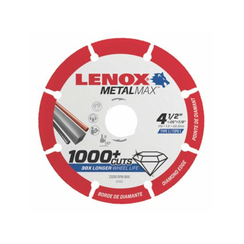 4.5"x5/8" Arbor Metalmax Diamond Cut-off Wheel