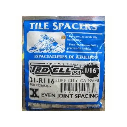 S T T INC | TROXELL USA 31-R116 1/16" Regular Spacer 300 Bag