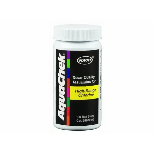 Hach 652013 High Range Free Chlorine Test Strip 100 Count