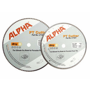 ALPHA PROFESSIONAL TOOLS LT12A+ 12" Pt Cutter Wet/ Dry Porcelain Paver Turbo Blade