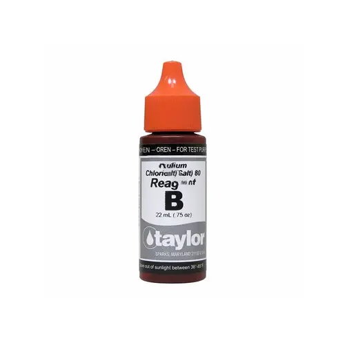 Reagent B Sodium Chloride 80 .75 Oz Dropper Bottle