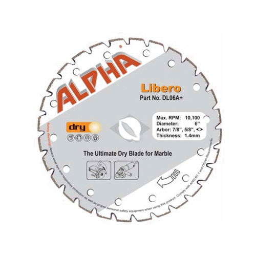 6" Libero Ultimate Dry Blade For Marble