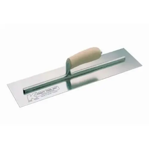 Kraft Tool Company CF217C Carbon Steel Conc Trowel 14"x4" Wood Hdle