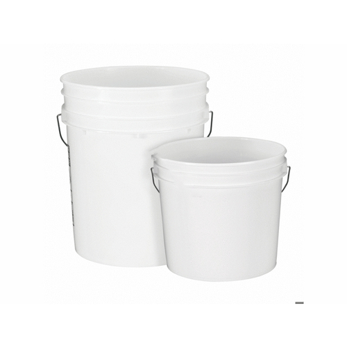 3.5 Gallon Plastic Mixing Bucket-white