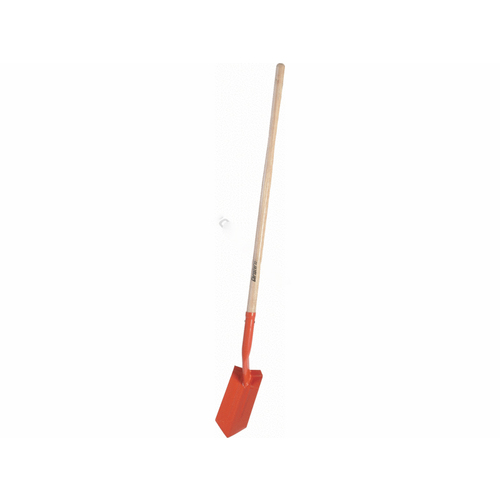 W/wood Hdle Trenching Shovel 4" Orange