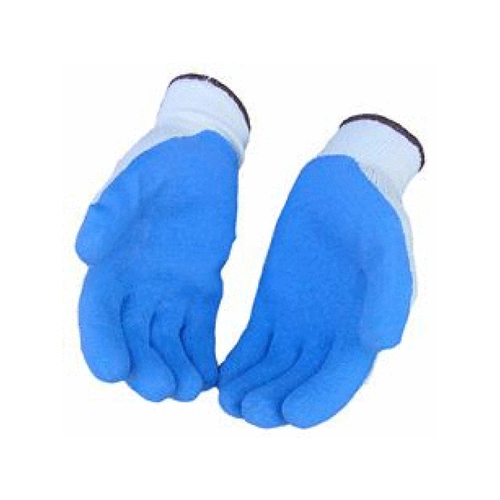 S T T INC | TROXELL USA 27-80L Gloves Blue Knit Latex Lg