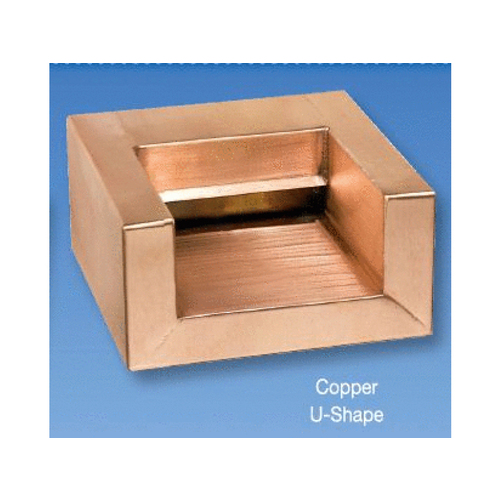 Bobe Water & Fire Features US-6 6" Copper U-shaped Scupper