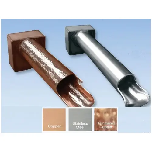 Bobe Water & Fire Features CSC-2 2" Copper Cannon Scupper