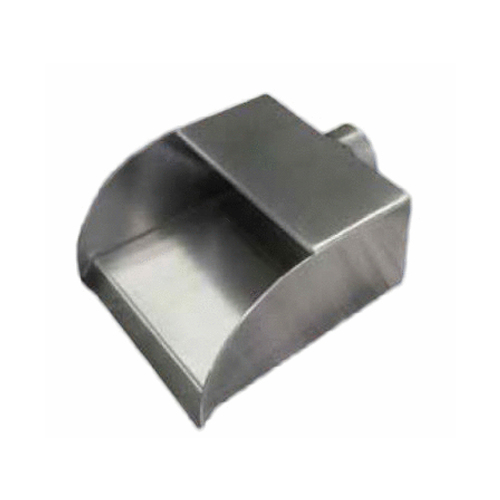 8'' Stainless Steel Radius Scupper