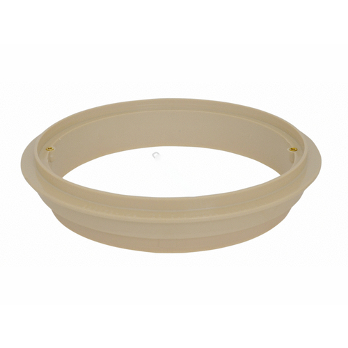 9" Beige Admiral Lid Ring Seat W/ Hardware