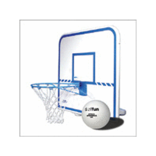 White Portable Poolside Basketball Game