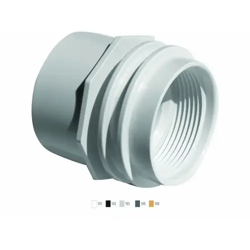 1.5"fpt Tan Vacuum Fitting W/ Water Stop