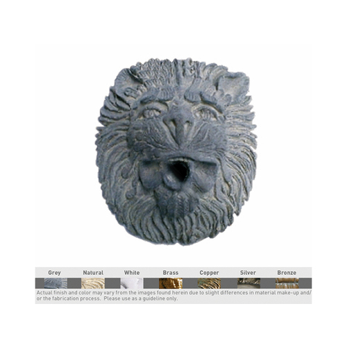 Wallspring Medium Baroque Lion Decorative Accent Gray