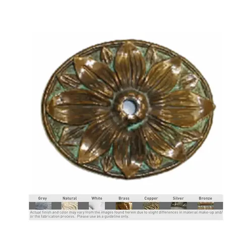 Wallspring Large Sunflower Rosette Decorative Accent Bronze