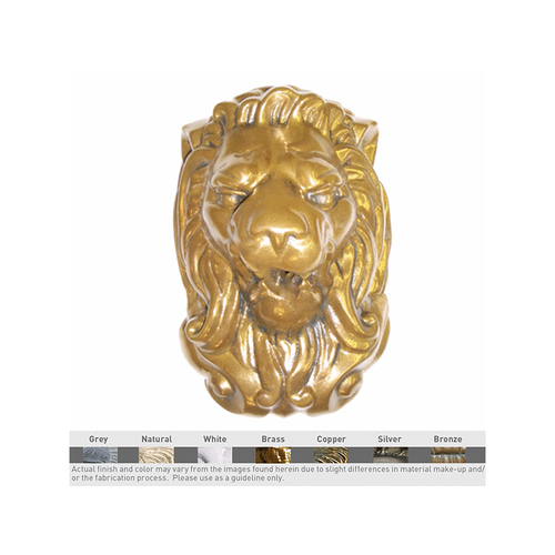 Wallspring Monarch Lion Decorative Accent Bronze