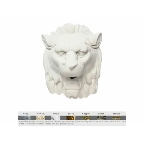 Wallspring Roman Lion Decorative Accent White