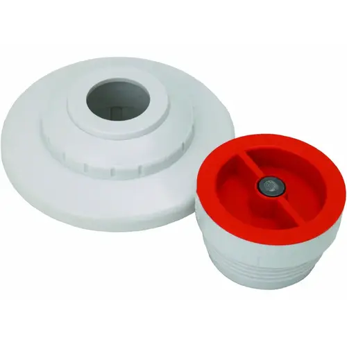 1.5"mpt White Extender W/ Plaster Cap & Cvr