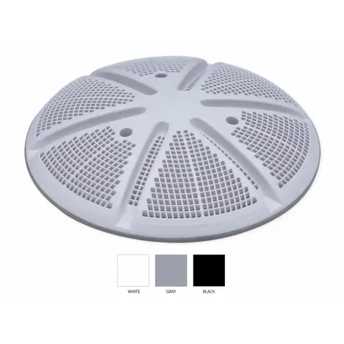 Waterway Plastics 640-2130 V 10" Ultra-Retro Drain Suction Outlet, Round, White