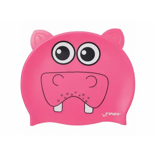 Finis Inc 3.25.036.312 Silicone Pink Hippo Head Swim Cap