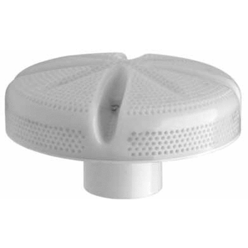 White 6" Ultra Suct 2" Equalizer Wall Fitting