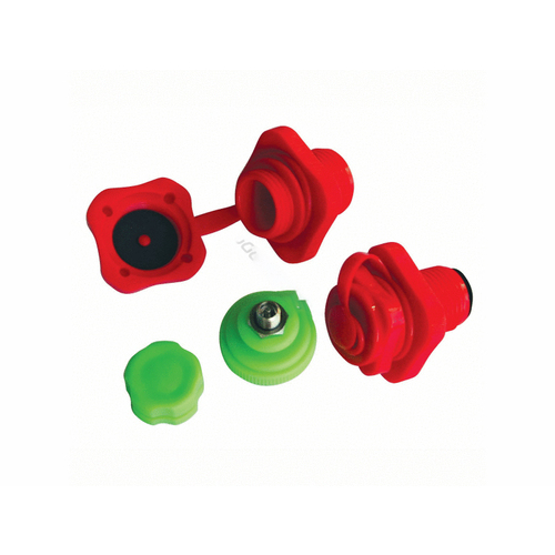 Multi Valve bright Red & Green