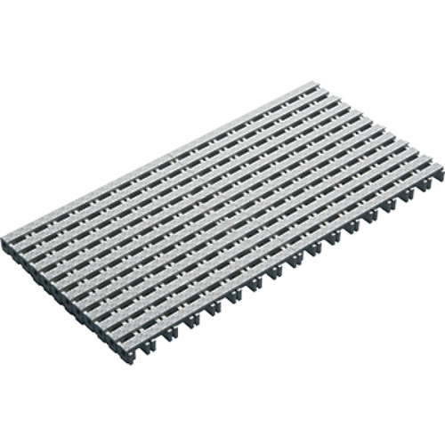 6"  PVC Straight Parallel Grate; 6 Inch, White