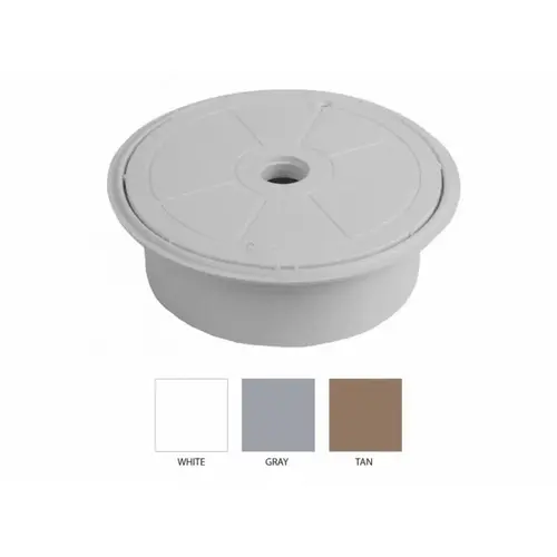 6" Tan Valve Access Cover & Collar