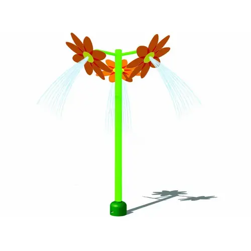 7' X 10' Garden Oasis Series Aqua Shower Flower Trio Triple Flower 30 Gpm Powder Coated