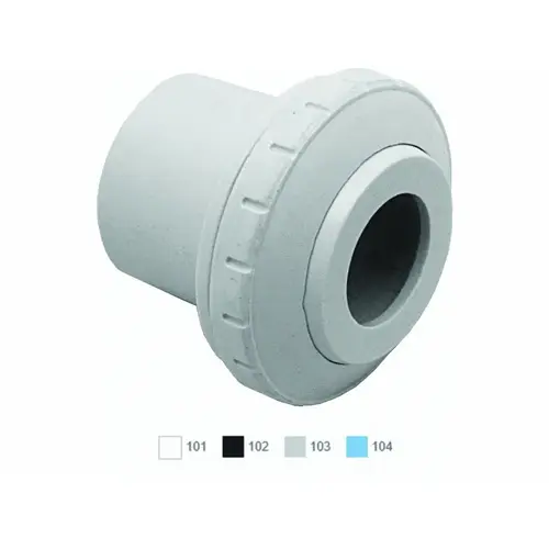 1.5" White Insider Eyeball Fitting - 1" Orifice