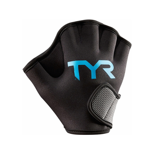 TYR(R) Sport LAQGLV-L Laqglv Large Aquatic Resistance Glove Black/Blue