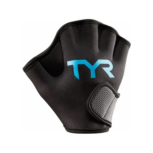 TYR(R) Sport LAQGLV-L Laqglv Large Aquatic Resistance Glove Black/Blue