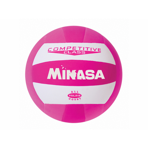 Mikasa USA Inc. VSL215PNK VSL215 Series, Competitive Class All Court Volleyball; Color: Pink, Size : 5, Material: Synthetic Leather Cover, Design: Indoor/Outdoor