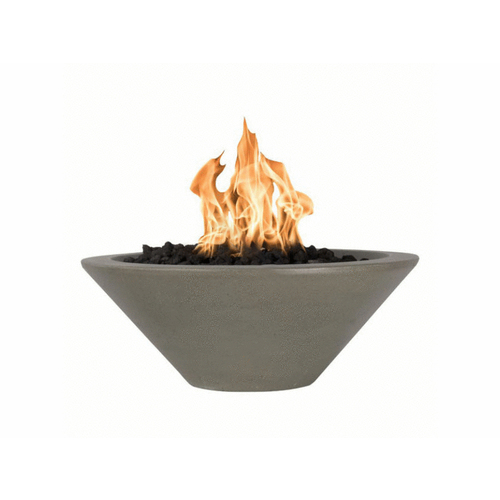 24"rd Ash Ng Gfrc Match Lit Fire Bowl