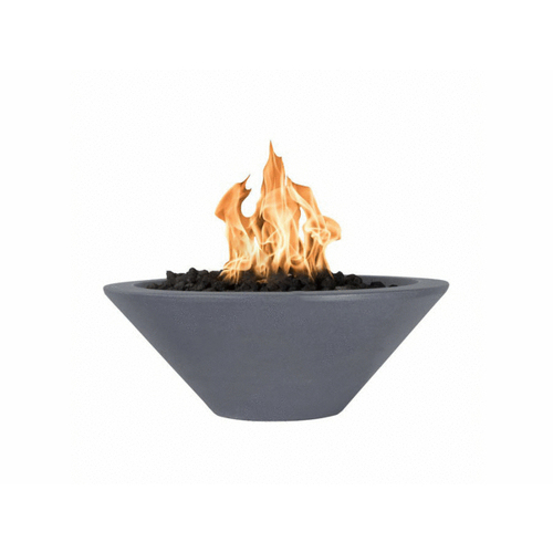 31"rd Gry Ng Gfrc Match Lit Fire Bowl