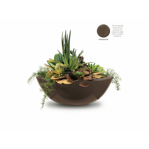 27" Chocolate Sedona Fire/planter Bowl No Co