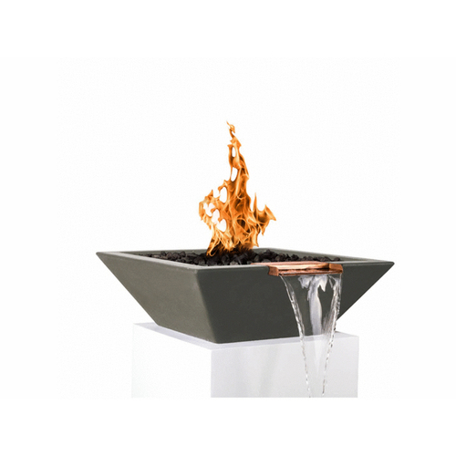 30" Ash 12v Iid Maya Fire & Water Bowl